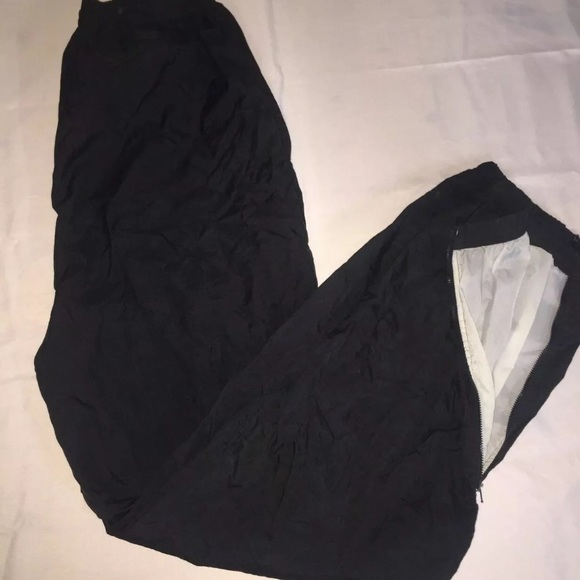 Champion Pants Vintage Champion Mens Black Windbreaker Pants With